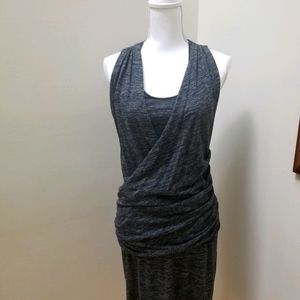 Burberry Brit charcoal heather jersey dress